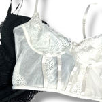 SheIn  2PACK Lace Bustier Crop Cami Top Black Adjustable Strap Size Small Photo 0