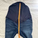 Madewell Maternity Over the Belly Skinny Jeans Dark Wash Size 28 Stretch Whisker Photo 3