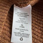 Terra & Sky  Camel Tan Cropped Mockneck Sweater Size 14 0X Photo 5