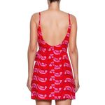 Farm Rio NOWT  Linen blend Copabanana Wrap Mini Dress Red Pink Size L Photo 3