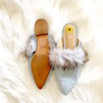 NEW Joe's Angelique Faux Fur Mule Blue 8 Photo 7