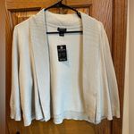 Esperanza NWT Sweater Size 1X Oatmeal Cropped Shrug New Tan Ribbed Photo 0