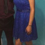 A Byer royal blue halter style dress Photo 7