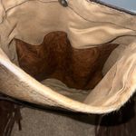 Fringe Cowhide Crossbody Purse Brown Photo 6