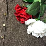 Loft  Brown Glitter Cardigan M Photo 4