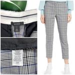 Halogen Grey Plaid Slim Fit Ankle Pants Photo 8