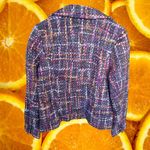 Dialogue  Black Purple Orange Red Button Up Blazer‎ with Pockets Size 14 Photo 5