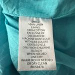 Kenar  Linen Blue Sleeveless Dress Size 8 Natural & Breathable Photo 9