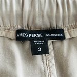 James Perse  Satin Wide Leg Pant in pigment putty size 3(large) Photo 5