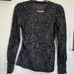 Lululemon  Extra Mile Long Sleeve Jacquard Black White Shirt Size 6 Photo 0
