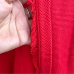 Talbots Womens Sweater Jacket Cardigan Red Open Front Red Fringe Plus Size 3X Photo 6