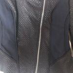 Cache  Mixed Media Moto Jacket Navy Blue 0 Photo 4