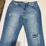 Kancan women’s high rise fray distressed jeans size 9/28 Blue Photo 0