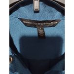 White House | Black Market WHBM Size 2 Blue Button Up Dress Photo 2