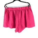 SheIn  Curve Womens Pink Drawstring Elastic Waist Shorts Crinkled 2XL Photo 1