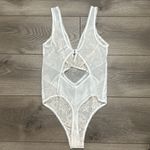 Victoria's Secret Ivory Lace Teddy Bodysuit Size Medium Photo 4