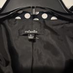 Rafaella Women's  Black With White Polka Dots 3/4 Sleeve Coat Sz L Photo 3