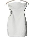 ZARA NEW WHITE STRAPLESS CUT OUT RHINESTONE MINI DRESS Women’s Size Medium Photo 6