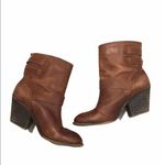 Lucky Brand  Tommie Brown Leather Ankle Boot. Photo 2
