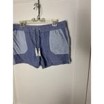 Vineyard Vines  Women's L Blue White Striped Lightweight Pull On Shorts Coastal Photo 1