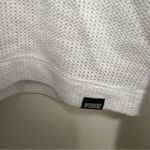 PINK - Victoria's Secret Victoria's Secret PINK Womens White Mesh Pullover Hooded Top Size Medium Photo 4