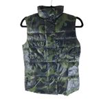 Anatomie Womens Printed Fallon Vest Puffer Knit Back Camo Print Wool Blend L Black Size L Photo 3