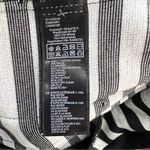 Forever 21  Large Open Front Black & Gray Striped Cardigan with Pockets Photo 3