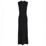 Topshop  Black Long Ribbed Sleeveless Maxi Dress Size 4-6 Photo 3