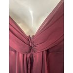 Betsy and Adam burgundy maxi dress size 4 Photo 5