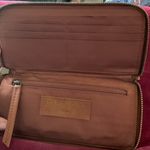 Free People Brown Vegan Leather Wristlet/Zip Around Wallet, 8”x4”. NWT Photo 2