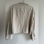 Moa Moa Cream Long Sleeve Button Down Shirt Size XL Photo 7