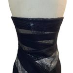 Tadashi Shoji  Strapless Blue Sequin Dress Mini Cocktail Bodycon Formal Womens 2 Photo 8