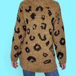 Universal Threads NWT Universal Thread Brown Leopard Print Tunic Mock Neck Sweater Photo 1