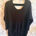 Torrid 3 Plus Size 3/4 Sleeve Cable Knit Back Cut Out Laced Sweater 3x 22 24 Photo 0