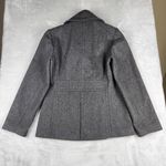 J.Crew  Womens Jacket Pea Coat Grey Wool Blend Size M Medium Photo 10
