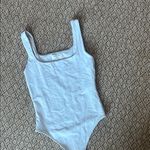 Babaton  Aritzia Light Blue Square-neck Body Contour Bodysuit 
Size XS Photo 1