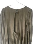 American Eagle Women's Size XS Olive Green Tiered Babydoll Top Green Photo 6