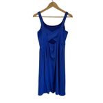 LuLaRoe  Blue Cross Back Fit & Flare Midi Dress Sleeveless Stretchy Sz S Photo 1