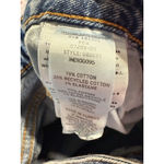 Good American  Shorts Womens 15 Blue Jean Denim 90s Cutoffs Indigo Flaw‎ Distress Photo 4