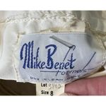 Mike Benet White Formal Gown One Shoulder Beaded Bodice Vintage 60 70 Dress 8 Blue Photo 8