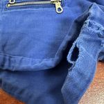 Izzue Zipper Detail Denim Shorts Size 29 Blue Photo 3