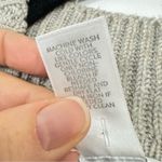 J Jill Grey Knit Poncho Sweater Womens OS Fall Winter Cape Pullover Preppy Warm Gray Size L Photo 7