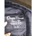 Onque casuals women's size xl cotton velvet jacket with rhinestones 0061 Black Photo 4