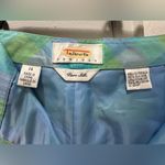Talbots  100% silk vintage plaid pastel pants fits size 8 Photo 2