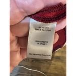 John Mark  Shirt Women‎ Red Plaid Shimmer Soft Fuzzy Velvet Velour Lux Size Large Photo 8