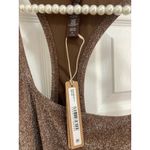 SKIMS Size 4X Glitter Swim Cover up Beach Pool Metallic Dress Jasper Brown NET Photo 3