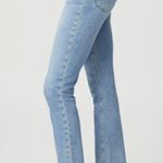 Paige  Denim Cindy High Rise Straight Leg Destroyed Raw Hem Jeans in Mel Size 24 Photo 3