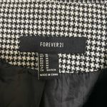 Forever 21 Houndstooth Gingham Button Blazer Jacket - Medium Photo 2