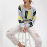 Urban Outfitters  Cropped Striped Knit Sweater Small Photo 2