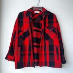 Lucky Brand Red & Black Buffalo Plaid Jacket M Photo 0